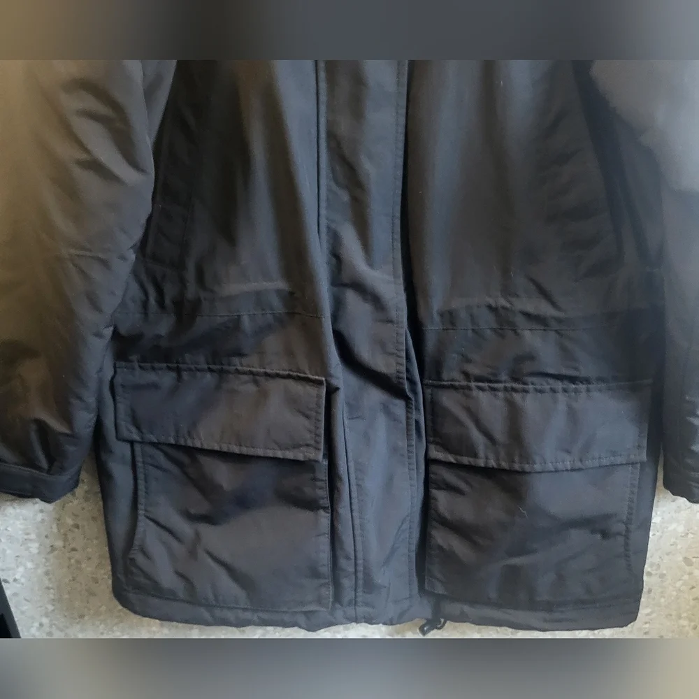 Lands End,Chore/ Barn Jacket, Puffy, Soft, Women's Black, Size‎ 2-4 Petite Xs